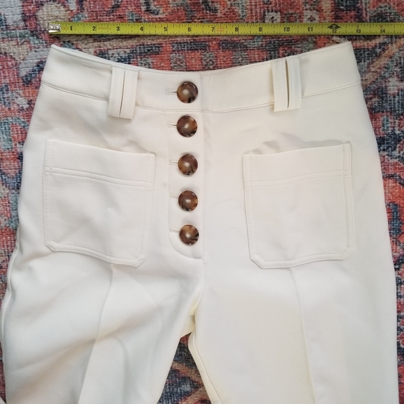 NWT Sézane Chuck Trouser Ecru - Picture 5 of 9